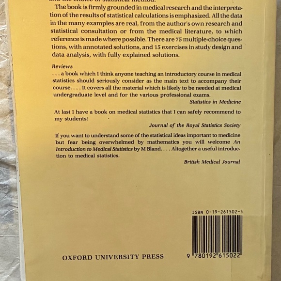 An Introduction to Medical Statistics paperback - Picture 5 of 7